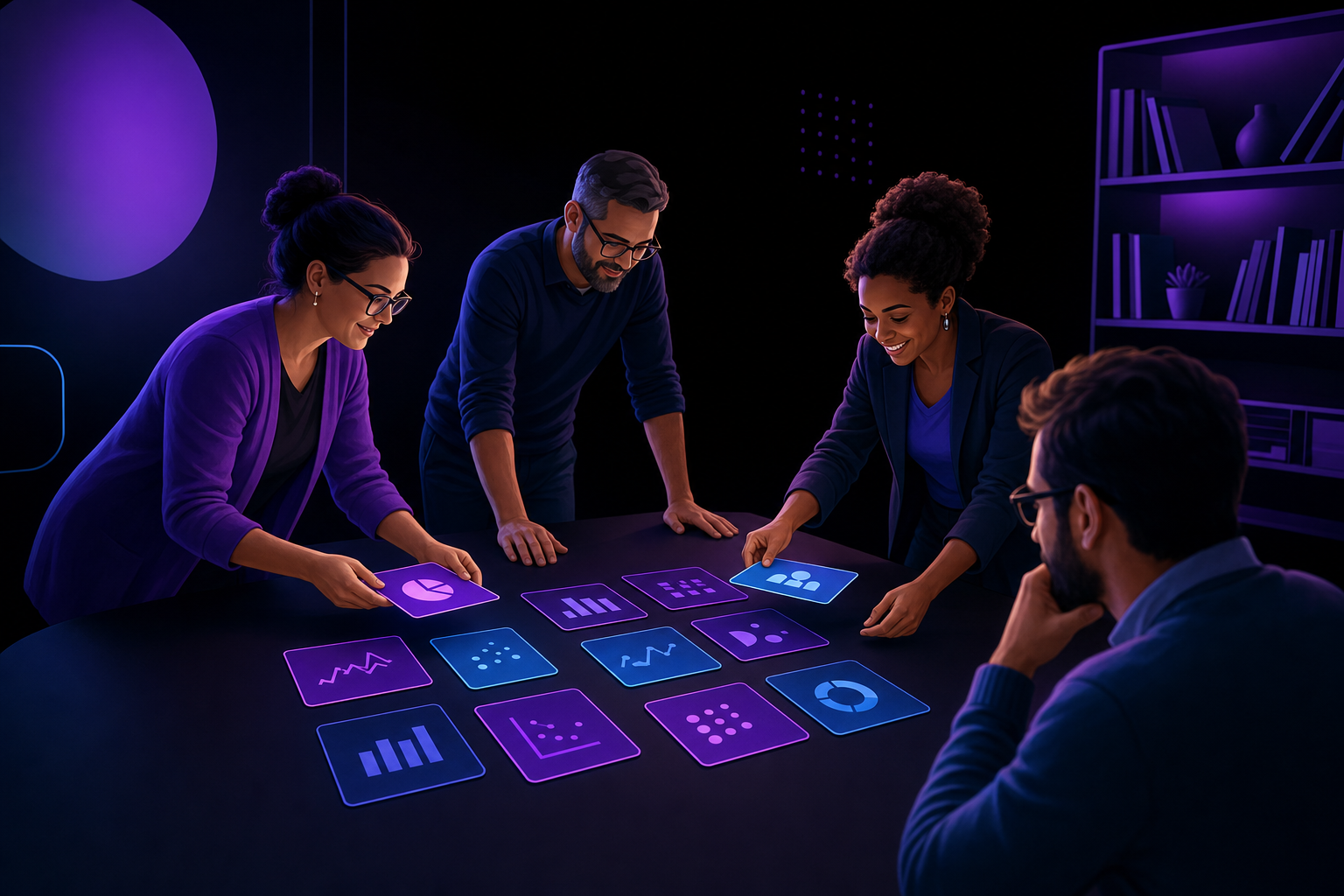 Equipe escolar mapeia tipos de dados usados em atividades digitais.